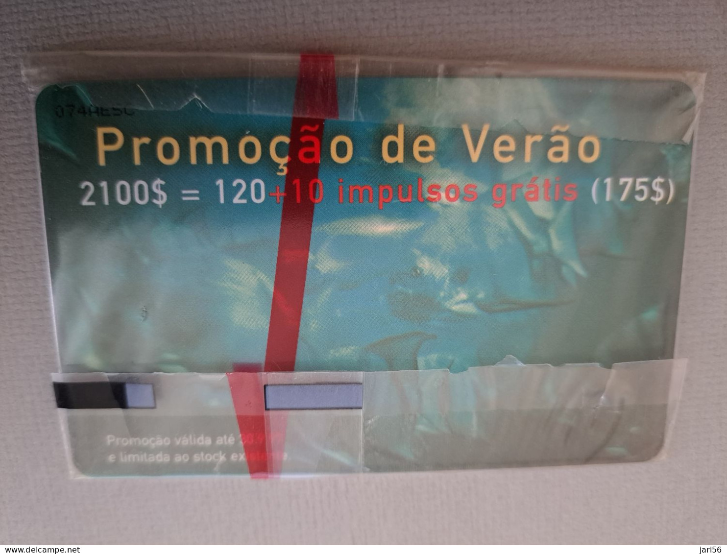 PORTUGAL   CHIPCARD / 120+10 UNITS / FISH       MINT IN WRAPPER      **13625** - Portugal