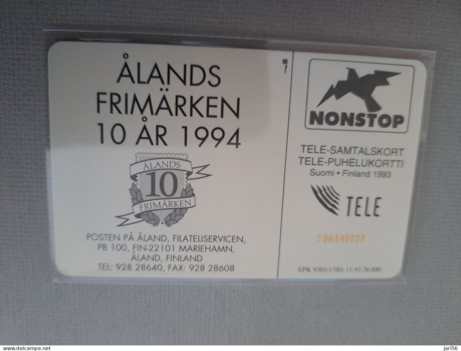 ALAND/ CHIPCARD / 30 UNITS /FRIMARKER 10 YEAR / STAMPS ON CARD/ MINT     /  **13627** - Aland