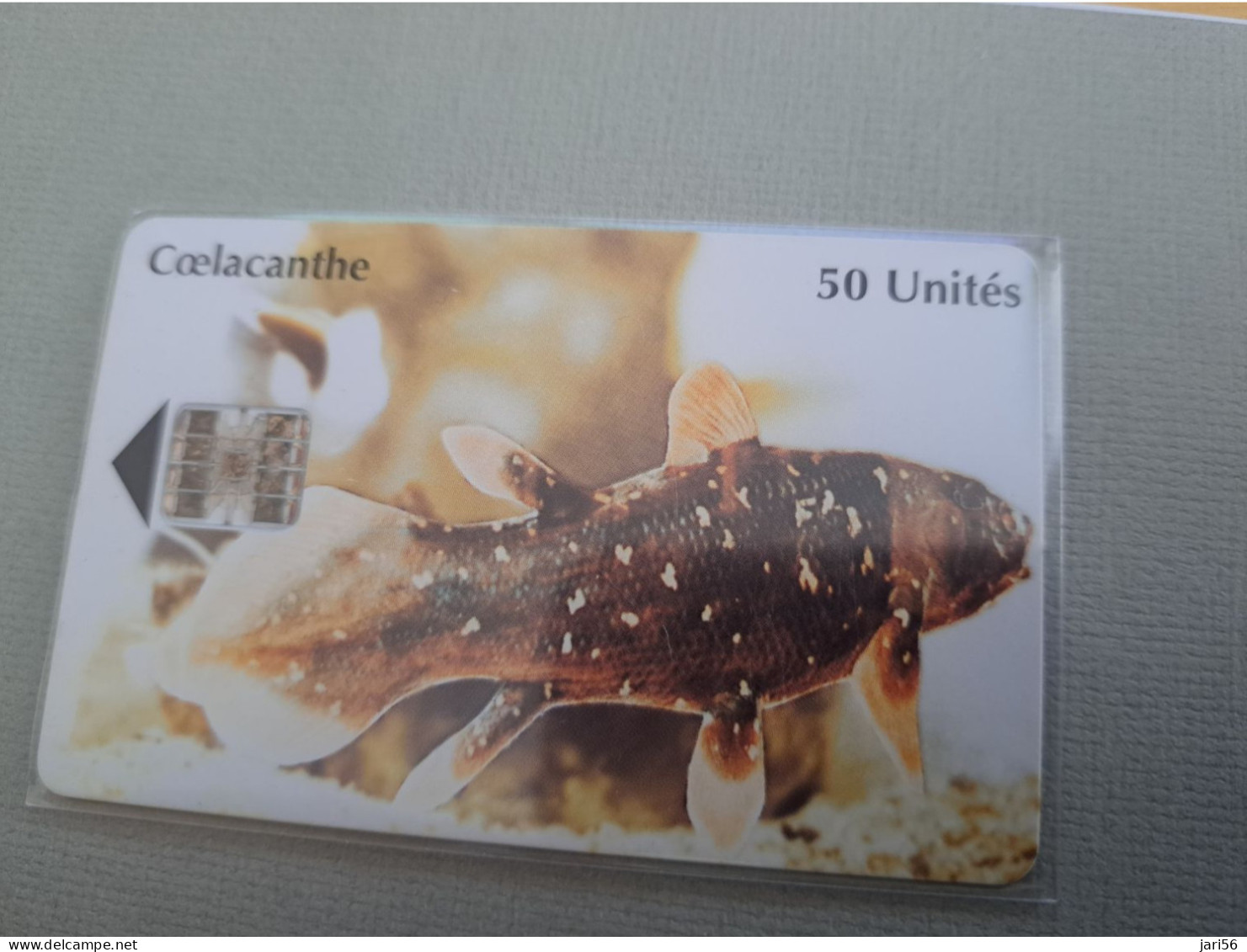 COMOROS CHIPCARD / COELACANTHE/ FISH COMODORES  50 UNITS     ** 13628** - Komoren