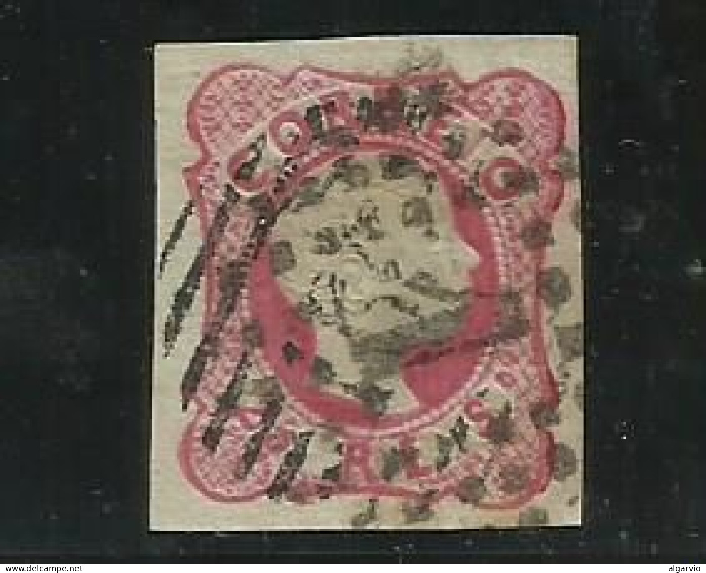 Portugal 1856/8 D.Pedro, Anelados ,# 13.# 25rs  Rosa Usado, Margens, Nomais Bonito Lt 643 - Used Stamps