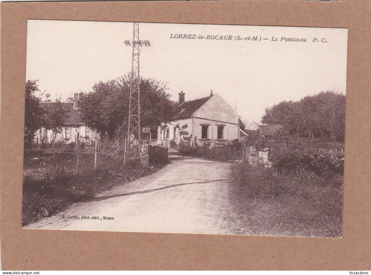 CPA 77 Lorrez-le-Bocage Le Pontceau P.C. - Lorrez Le Bocage Preaux