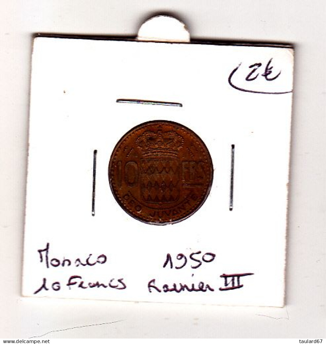 Monaco 10 Francs Rainier III 1950 - 1949-1956 Oude Frank