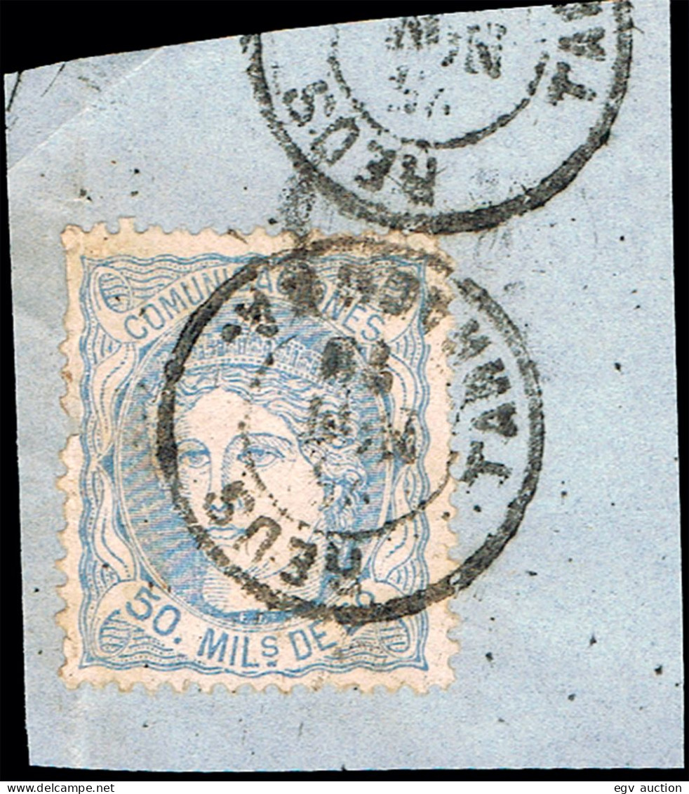 Tarragona - Edi O 107 - 50 Milm. - Fragmento Mat Fech. Tp. II "Reus" - Used Stamps