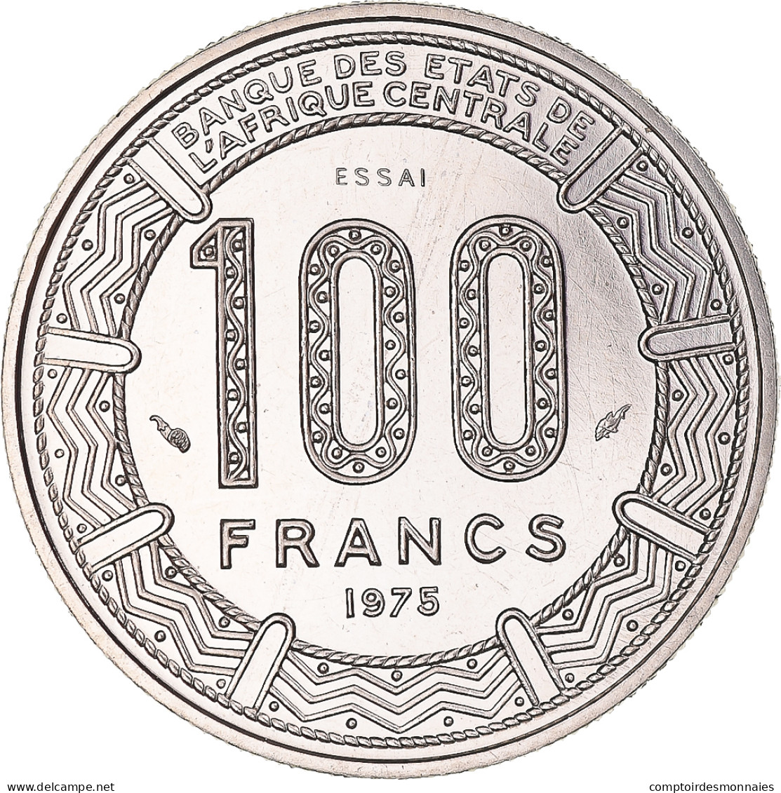Monnaie, République Du Congo, 100 Francs, 1975, Monnaie De Paris, ESSAI, FDC - Congo (Republic 1960)
