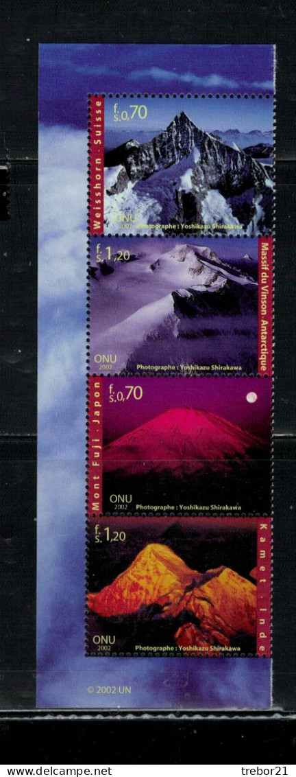 NATIONS UNIES GENÈVE- YVERT N° 453 / 456  MONTAGNES - Nuevos