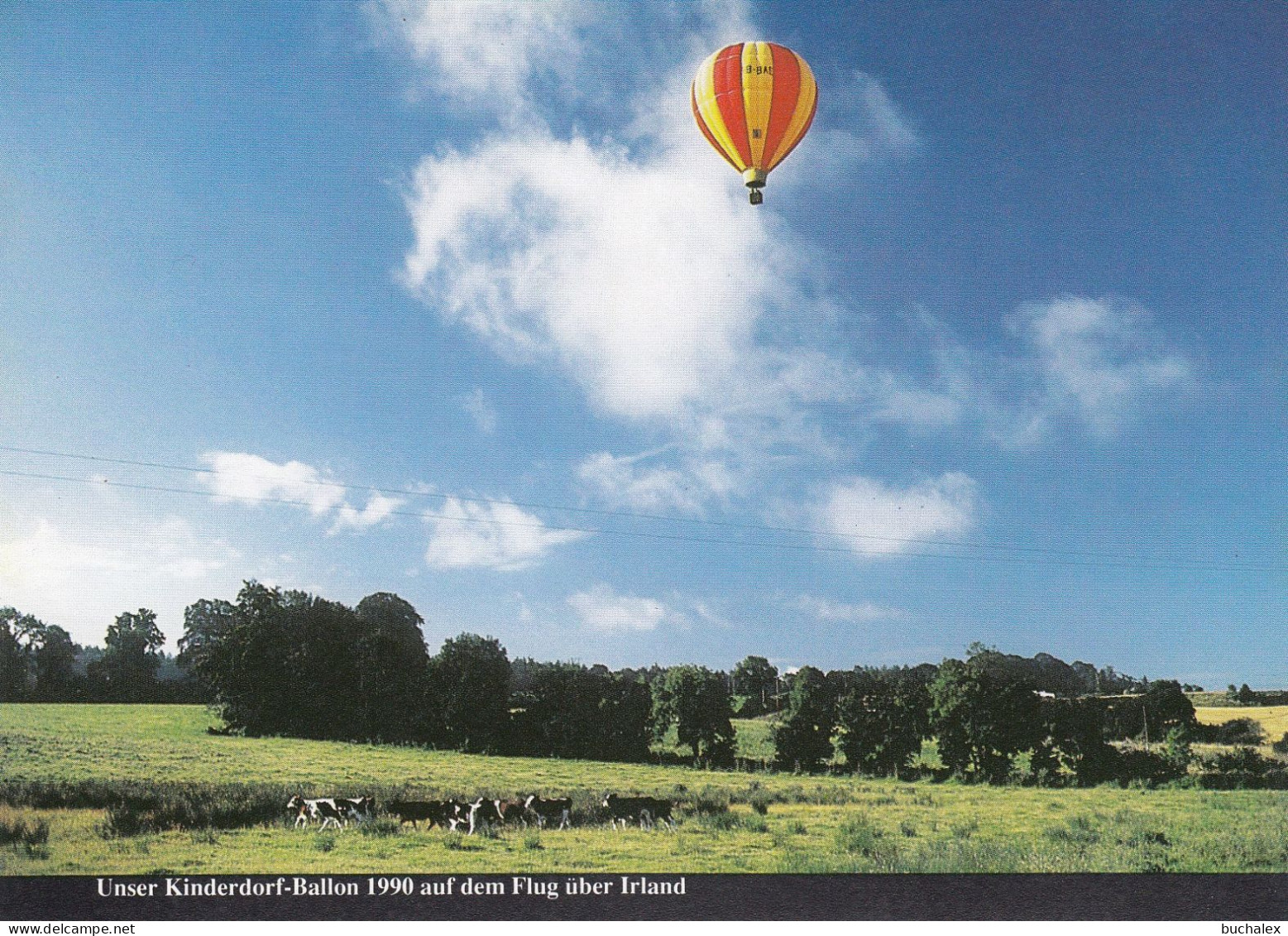 24. Deutsche Kinderdorf-Luftschiffpost Irland Mit Pilotenunterschrift - Luftpost