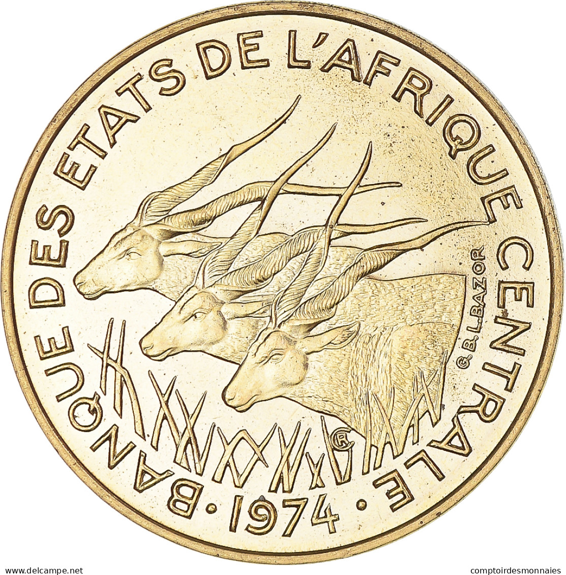 Monnaie, États De L'Afrique Centrale, 10 Francs, 1974, Monnaie De Paris, ESSAI - Mali (1962-1984)