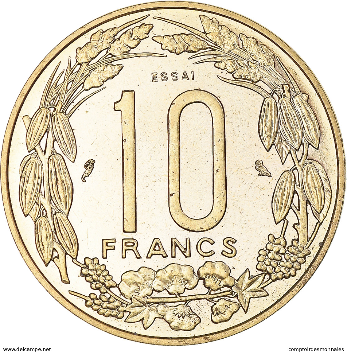 Monnaie, États De L'Afrique Centrale, 10 Francs, 1974, Monnaie De Paris, ESSAI - Mali (1962-1984)