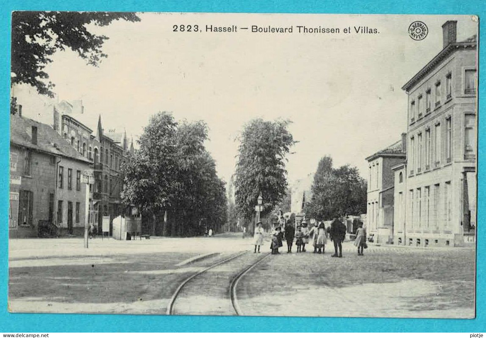 * Hasselt (Limburg) * (G. Hermans, Nr 2823) Boulevard Thonissen Et Villas, Tramway, Animée, Unique, Old, Rare - Hasselt