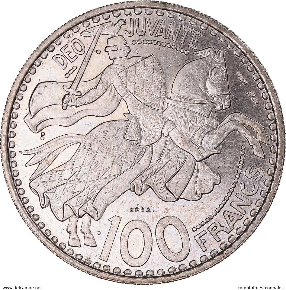 Monnaie, Monaco, Rainier III, 100 Francs, 1950, Monnaie De Paris, ESSAI, SPL - 1949-1956 Anciens Francs