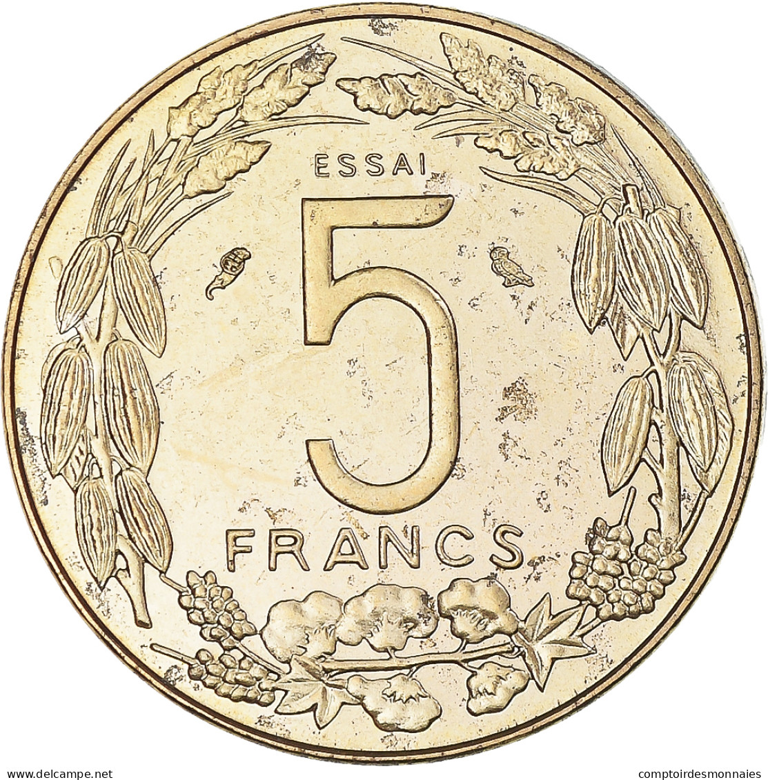 Monnaie, États De L'Afrique Centrale, 5 Francs, 1973, Monnaie De Paris, ESSAI - Mali (1962-1984)