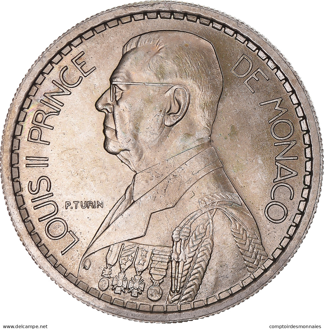 Monnaie, Monaco, Louis II, 10 Francs, 1945, Monnaie De Paris, ESSAI, SPL - 1922-1949 Luigi II