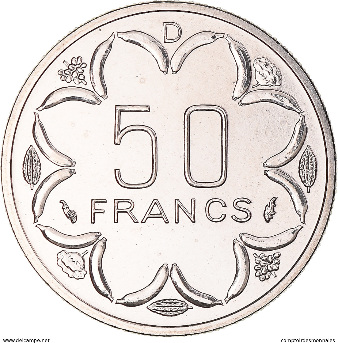 Monnaie, Gabon, 50 Francs, 1976, Monnaie De Paris, ESSAI, FDC, Nickel, KM:E8 - Gabón