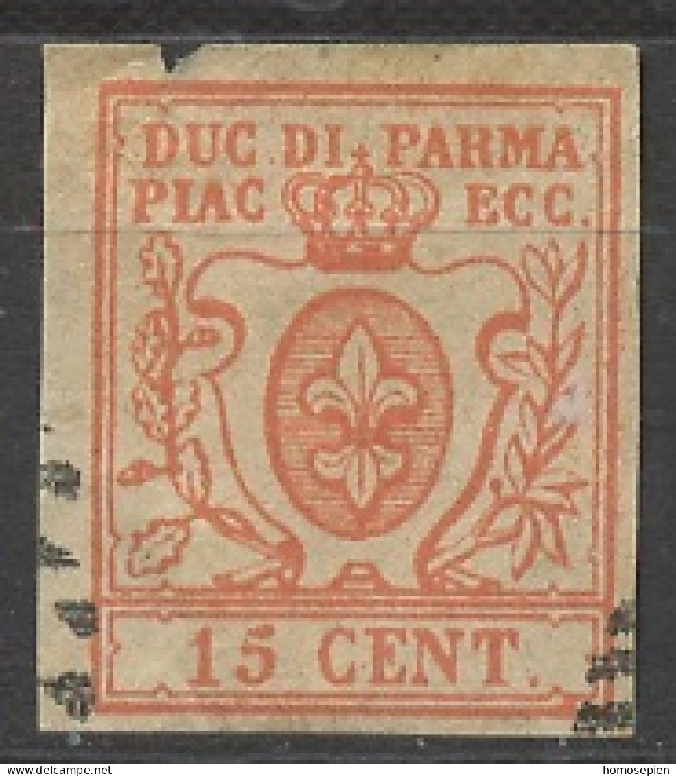 Italie - Italy - Italien Anciens Etats - Parme 1857-59 Y&T N°AEP9 - Michel N°9 (o) - 15c Armoirie - Parma