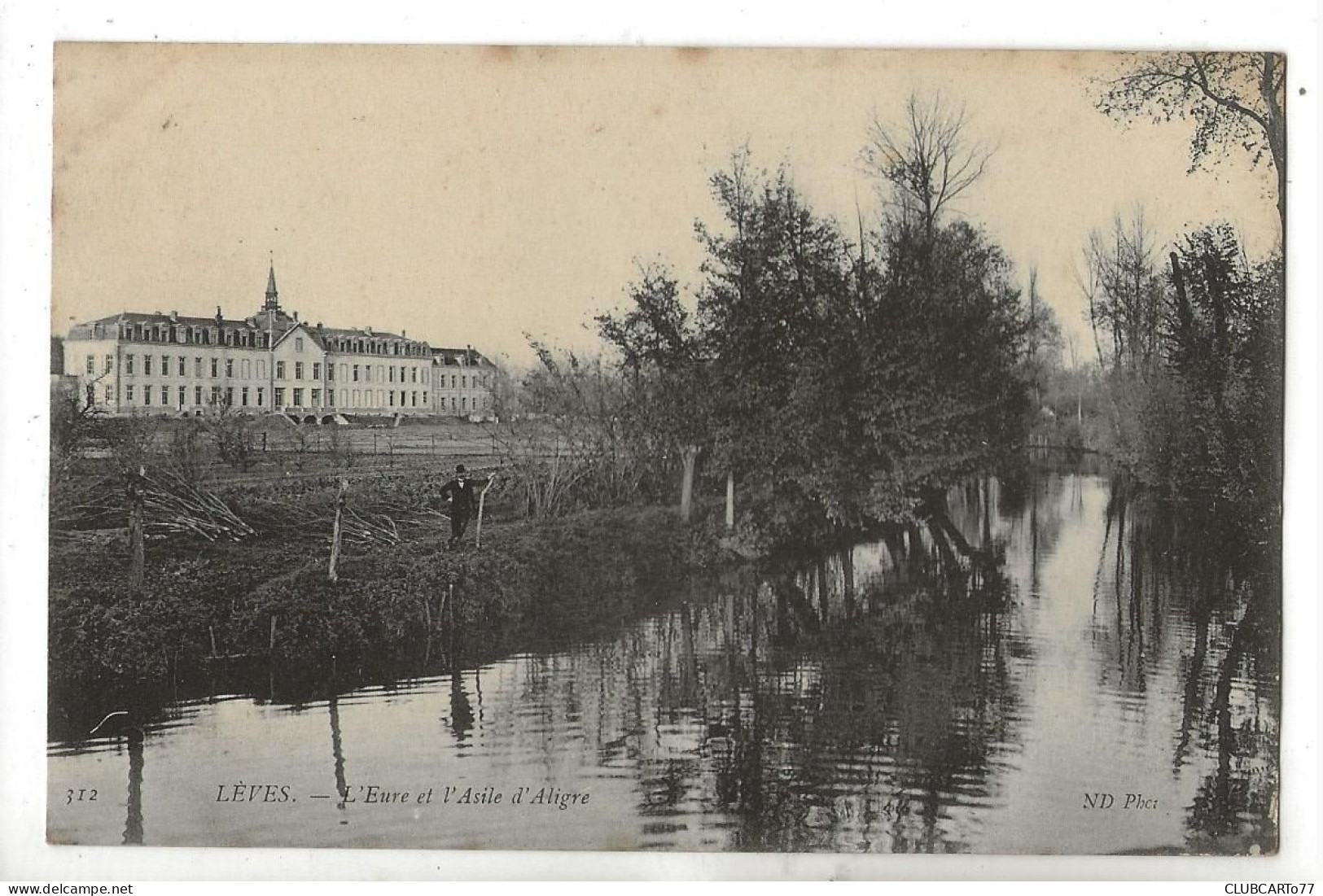 Lèves (28) : L'asile Pris Des Bords De L'Eure En 1910 (animé) PF. - Lèves