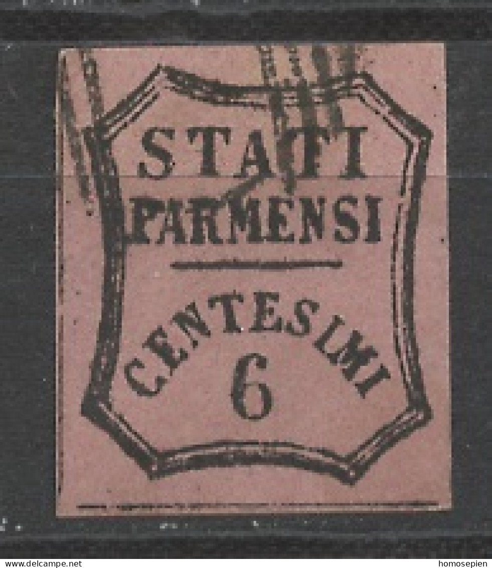 Italie - Italy - Italien Anciens Etats - Parme Taxe 1853-57 Y&T N°AEPT1 - Michel N°P1 (o) - 6c Chiffre - Parma