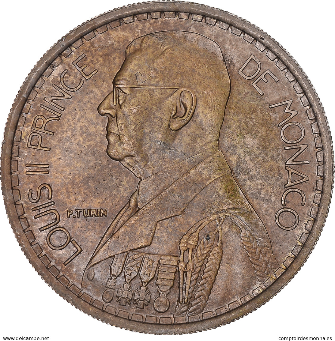 Monnaie, Monaco, Louis II, 20 Francs, 1945, Monnaie De Paris, ESSAI, SPL - 1922-1949 Louis II