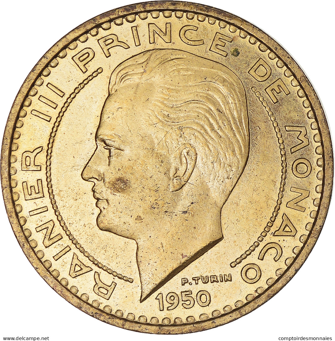 Monnaie, Monaco, Rainier III, 50 Francs, 1950, Monnaie De Paris, ESSAI, SUP+ - 1949-1956 Franchi Antichi