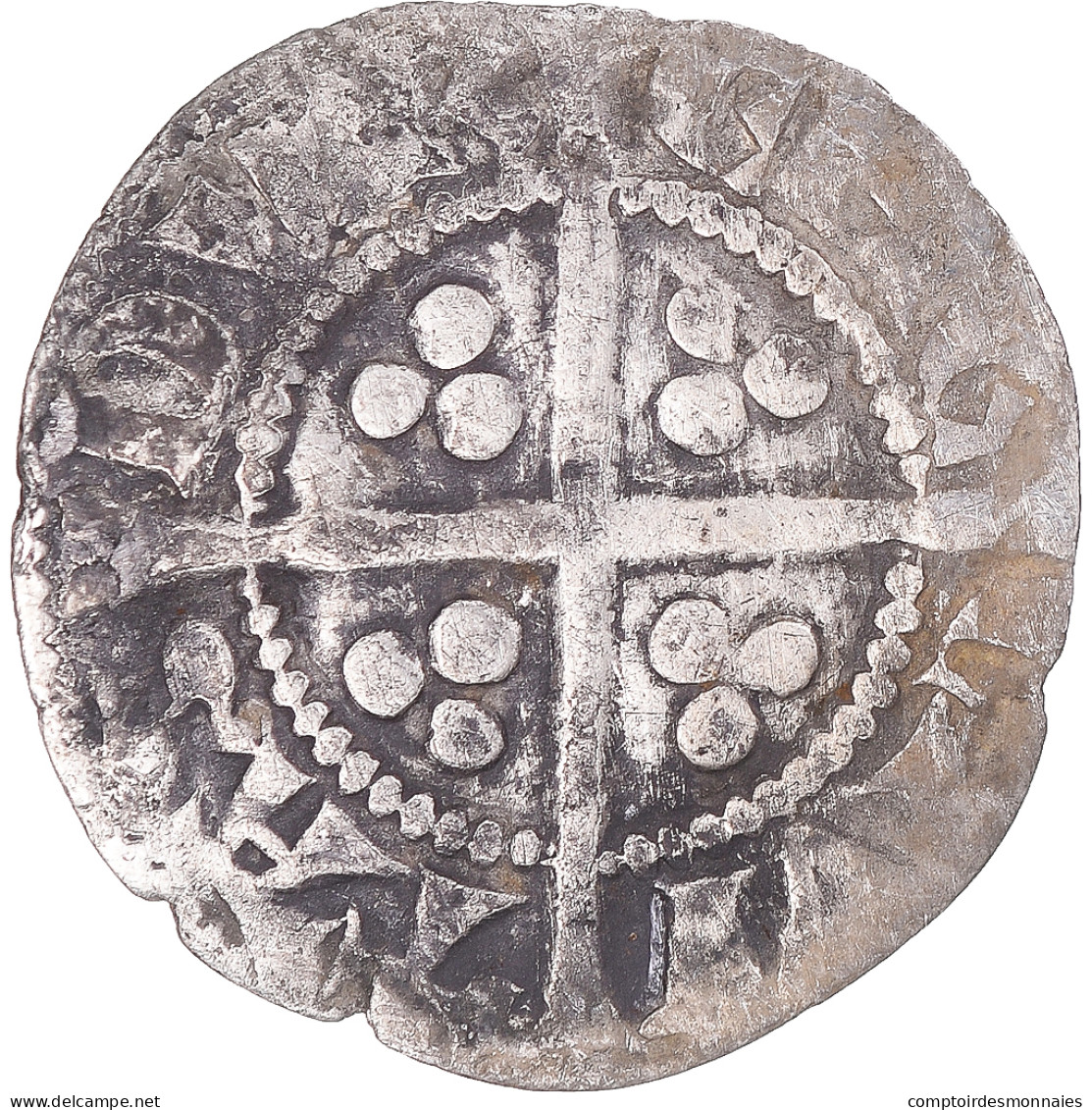 Monnaie, Grande-Bretagne, Edward I, II, III, Penny, Durham, TTB, Argent - 1066-1485: Hochmittelalter