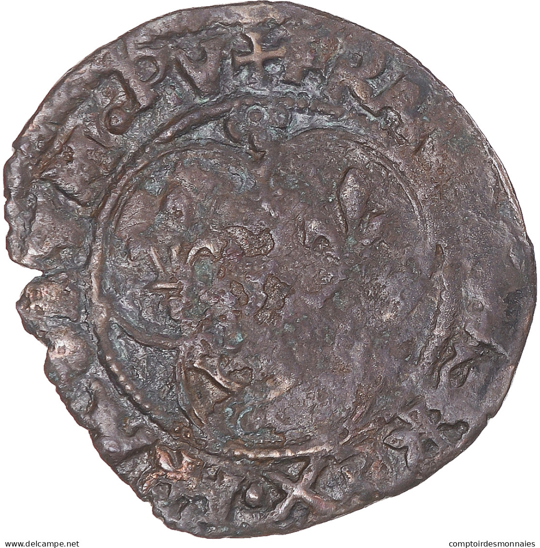 Monnaie, France, François Ier, Double Tournois Du Dauphiné, Grenoble, TB+ - 1515-1547 Francesco I