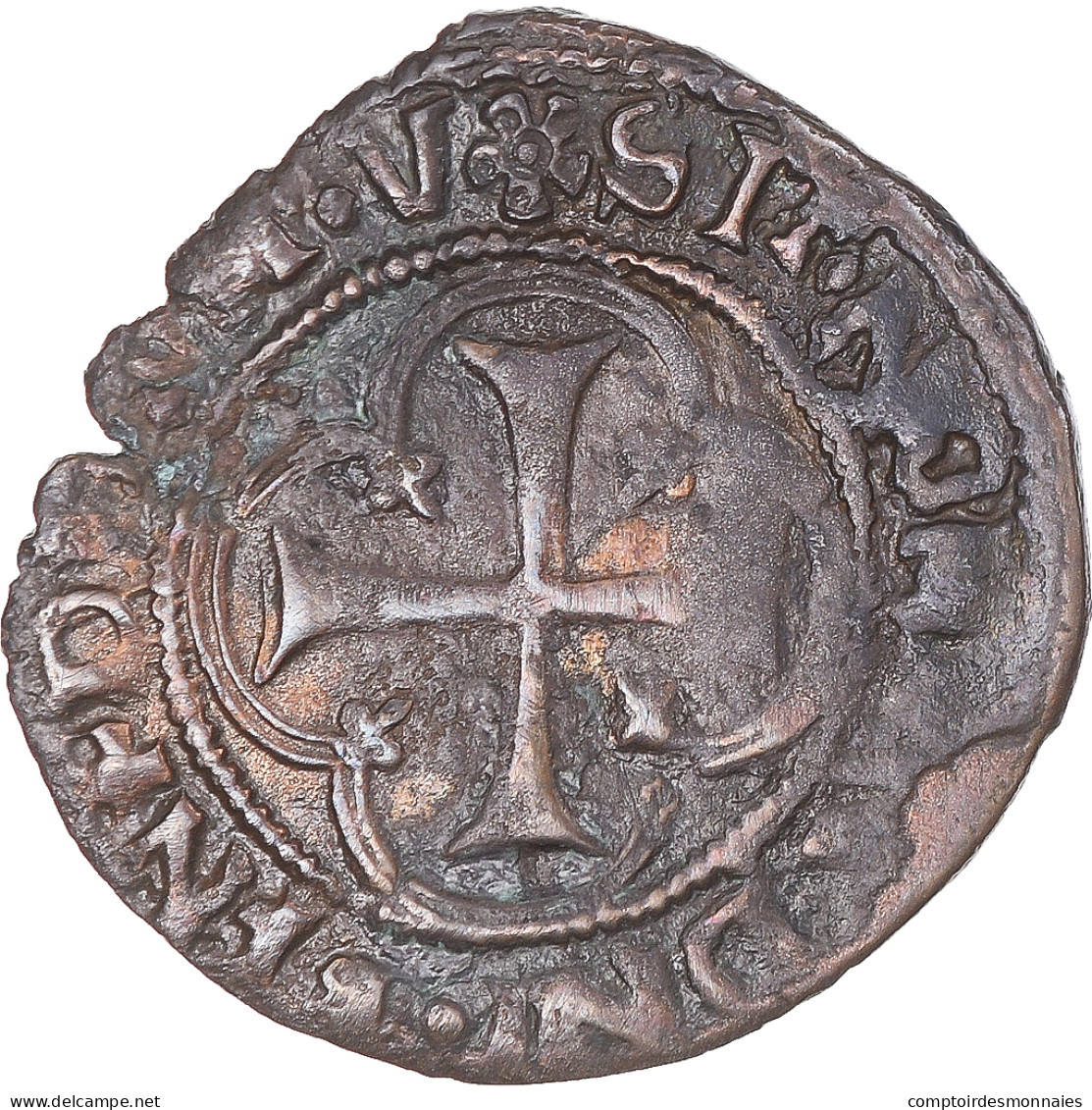 Monnaie, France, François Ier, Double Tournois Du Dauphiné, Grenoble, TB+ - 1515-1547 François 1er