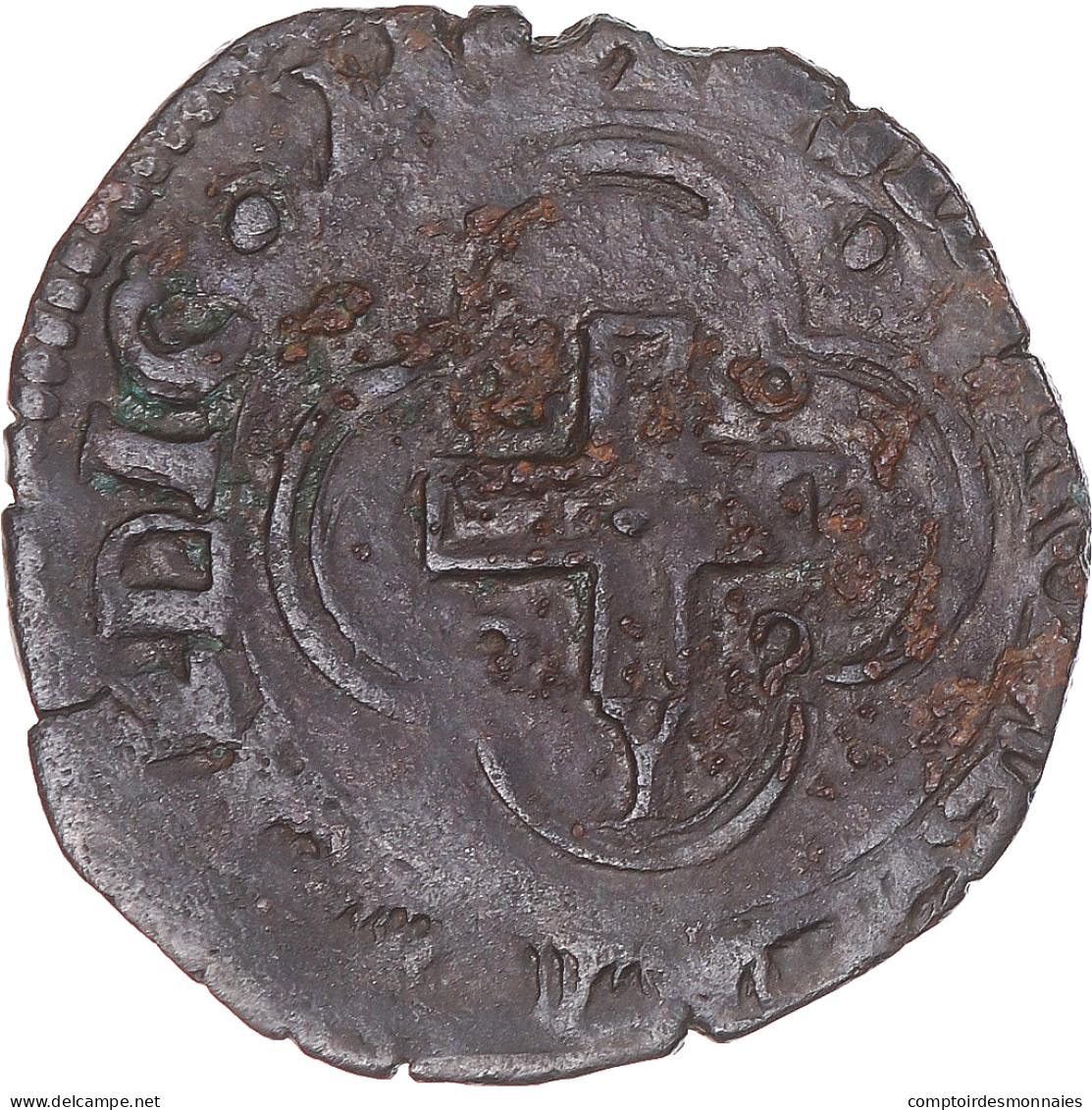 Monnaie, France, François Ier, Double Tournois Du Dauphiné à La Croisette - 1515-1547 Francesco I