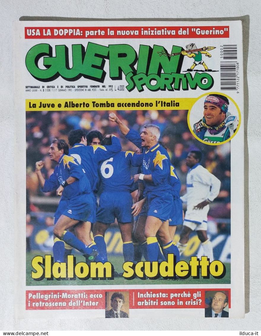 I115007 Guerin Sportivo A. LXXXIII N. 2 1995 - Juventus - Alberto Tomba - Moratt - Deportes