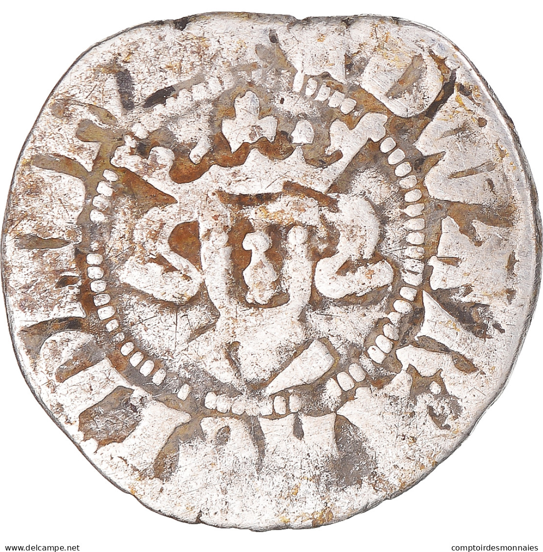 Monnaie, Grande-Bretagne, Edward I, II, III, Penny, Durham, TB+, Argent - 1066-1485 : Bas Moyen-Age