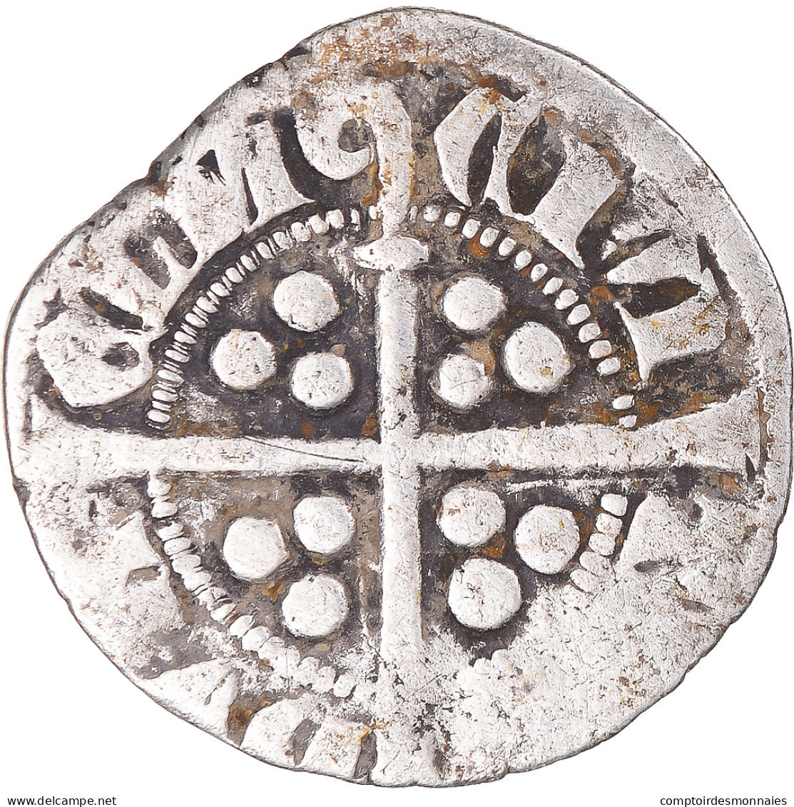 Monnaie, Grande-Bretagne, Edward I, II, III, Penny, Durham, TB+, Argent - 1066-1485 : Baja Edad Media