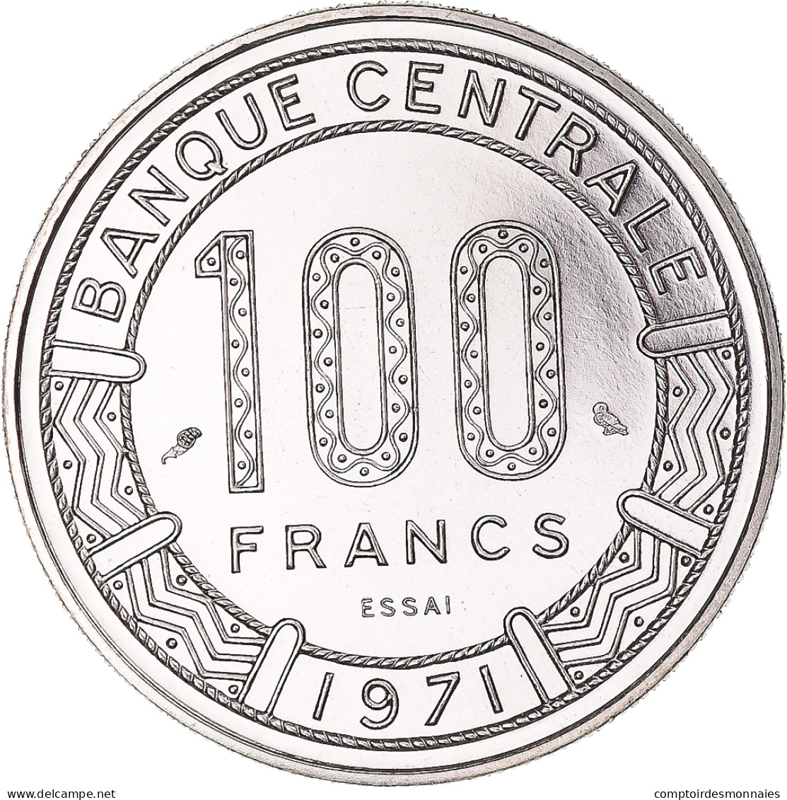 Monnaie, République Du Congo, 100 Francs, 1971, Monnaie De Paris, ESSAI, FDC - Congo (République 1960)