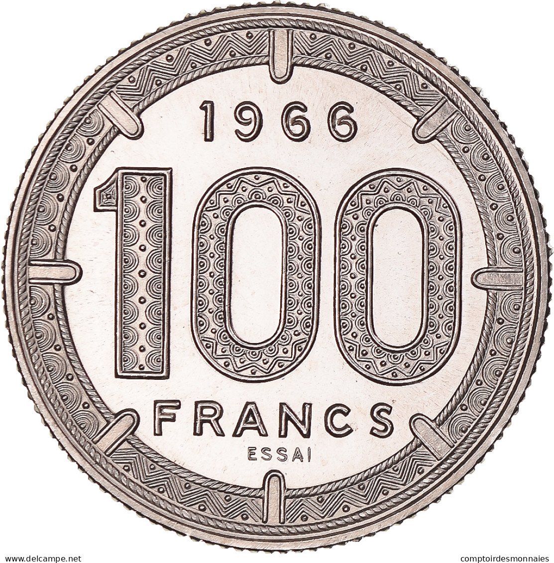 Monnaie, États De L'Afrique équatoriale, 100 Francs, 1966, Monnaie De Paris - Cameroon