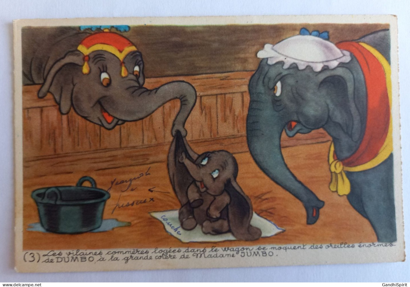 Walt Disney, Editions Superluxe N°3 Les Vilaines Commères Logées Dans Le Wagon Se Moquent Des Oreilles énormes De Dumbo - Autres & Non Classés