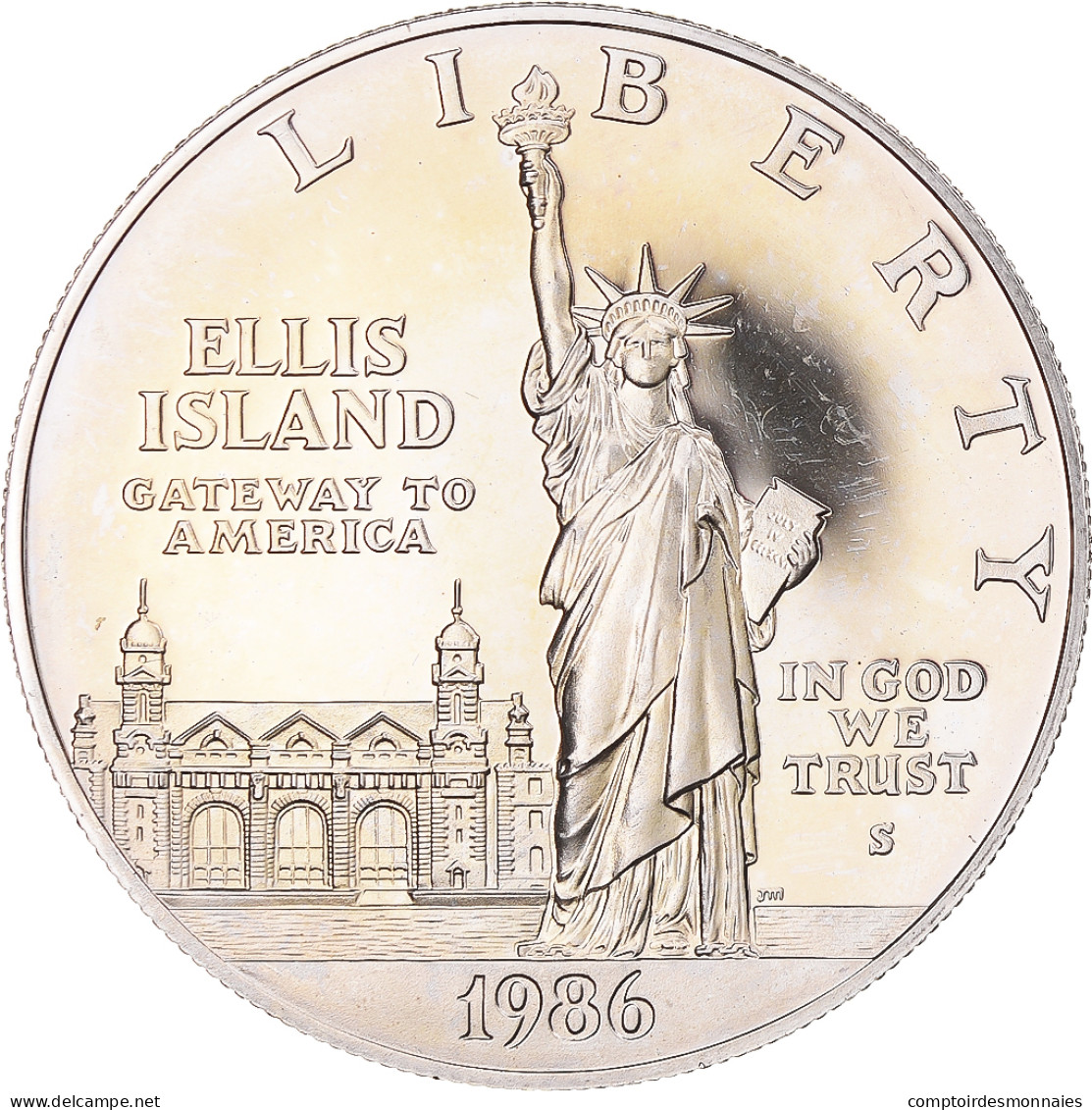 Monnaie, États-Unis, Statue De La Liberté, Dollar, 1989, U.S. Mint, San - Conmemorativas