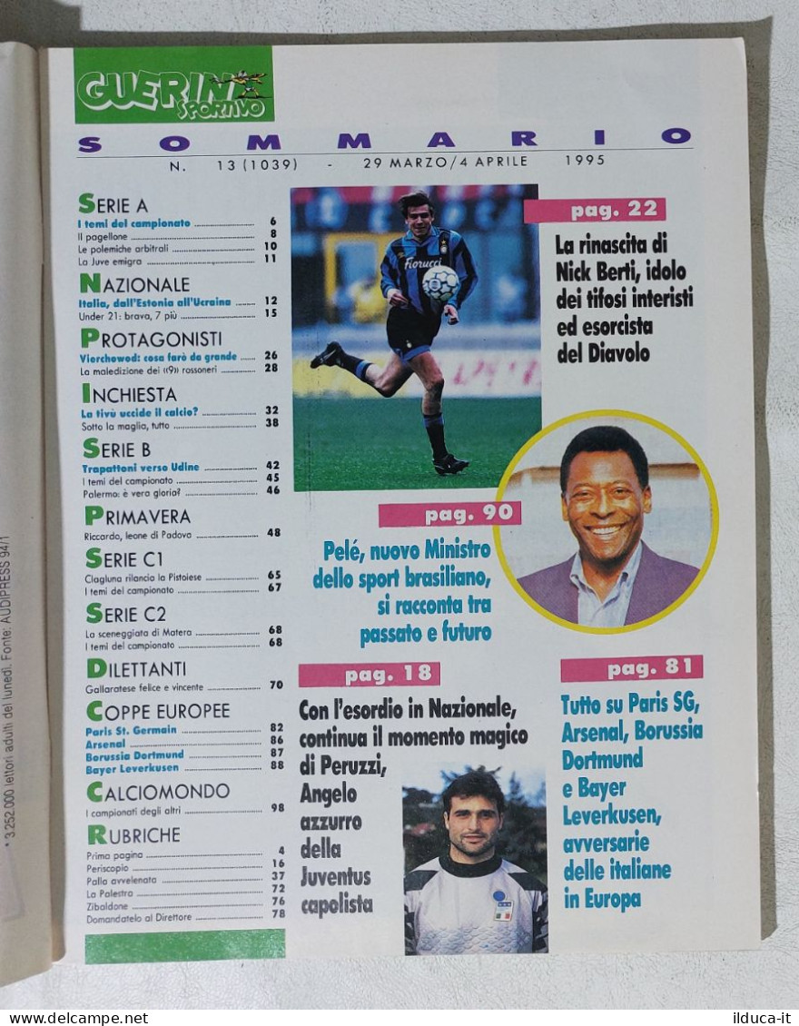 I115012 Guerin Sportivo A. LXXXIII N. 13 1995 - Weah - Stoichkov - Ziege - Deportes