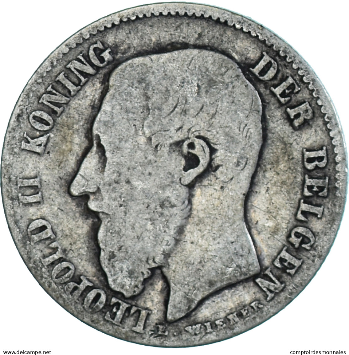 Monnaie, Belgique, Leopold II, 50 Centimes, 1886, TB, Argent, KM:27 - 50 Cents