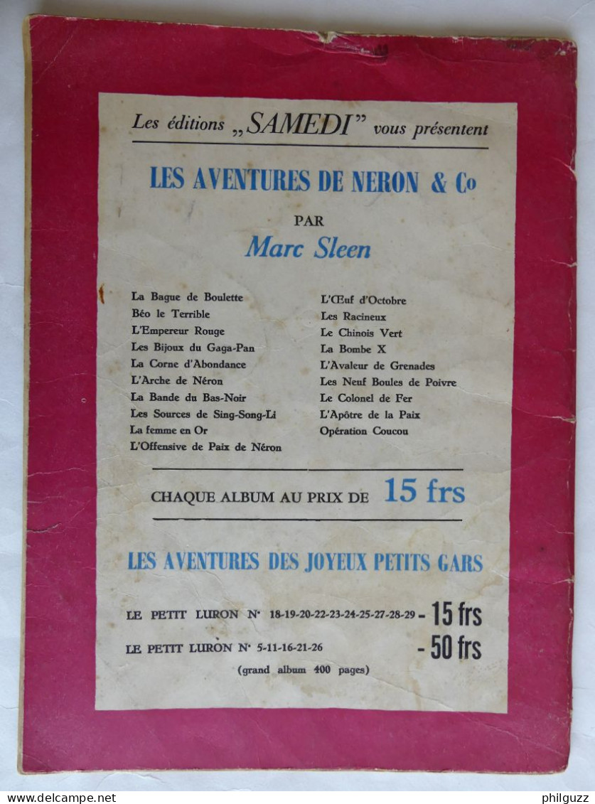 ALBUM BD Périodique SAMEDI JEUNESSE N° 24 1959 LES AVENTURES DE SITTING BULL - Duc - Samedi Jeunesse