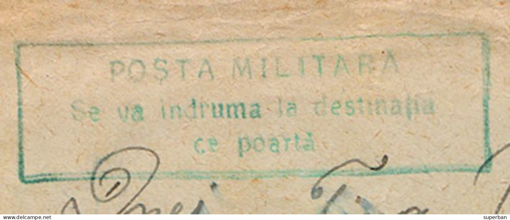 ROMANIA ( WW II ) : SCRISOARE / PLIC EXPEDIAT De Pe FRONT Cu POSTA MILITARA - OFICIUL POSTAL MILITAR 3031 - 1944 (al658) - World War 2 Letters