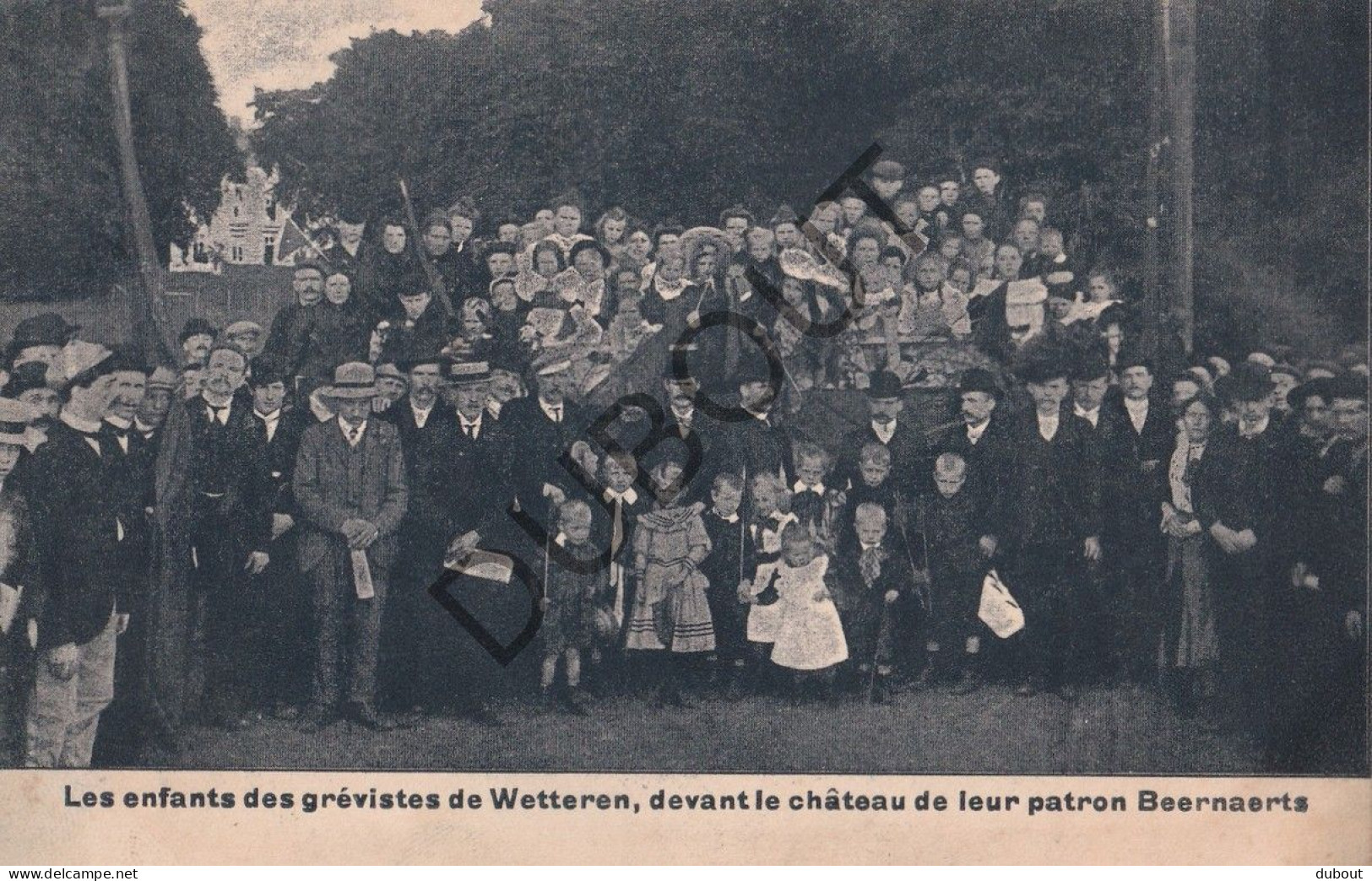 Postkaart/Carte Postale - Wetteren - Les Enfants Des Grévistes De Wetteren Devant Le Château De Beernaerts (C4261) - Wetteren