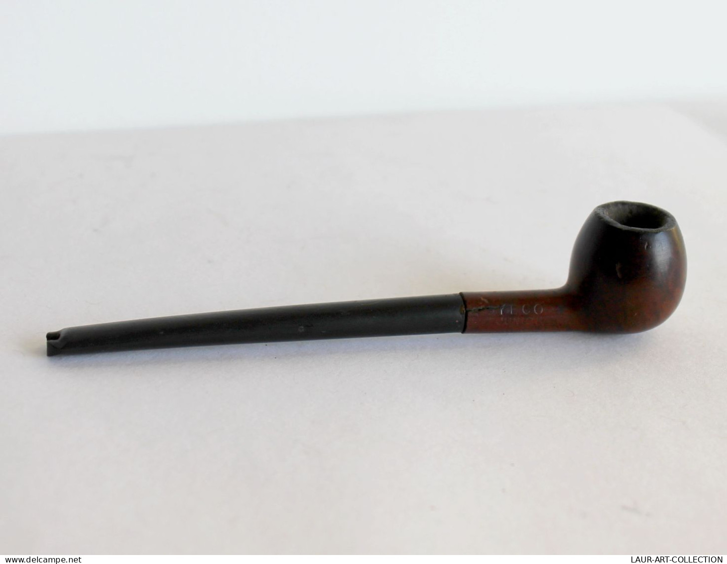 ANCIENNE PIPE A TABAC DROITE - SUPER ROPP YECO JUNIOR - EN BRUYERE L:14cm PFEIFE        (0401.3) - Pijpen In Bruyèrehout