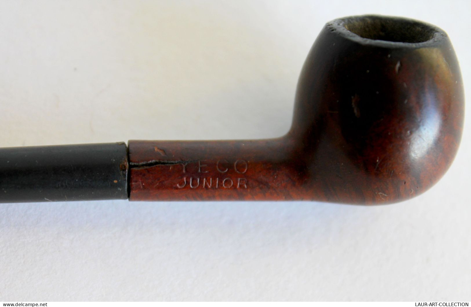 ANCIENNE PIPE A TABAC DROITE - SUPER ROPP YECO JUNIOR - EN BRUYERE L:14cm PFEIFE        (0401.3)