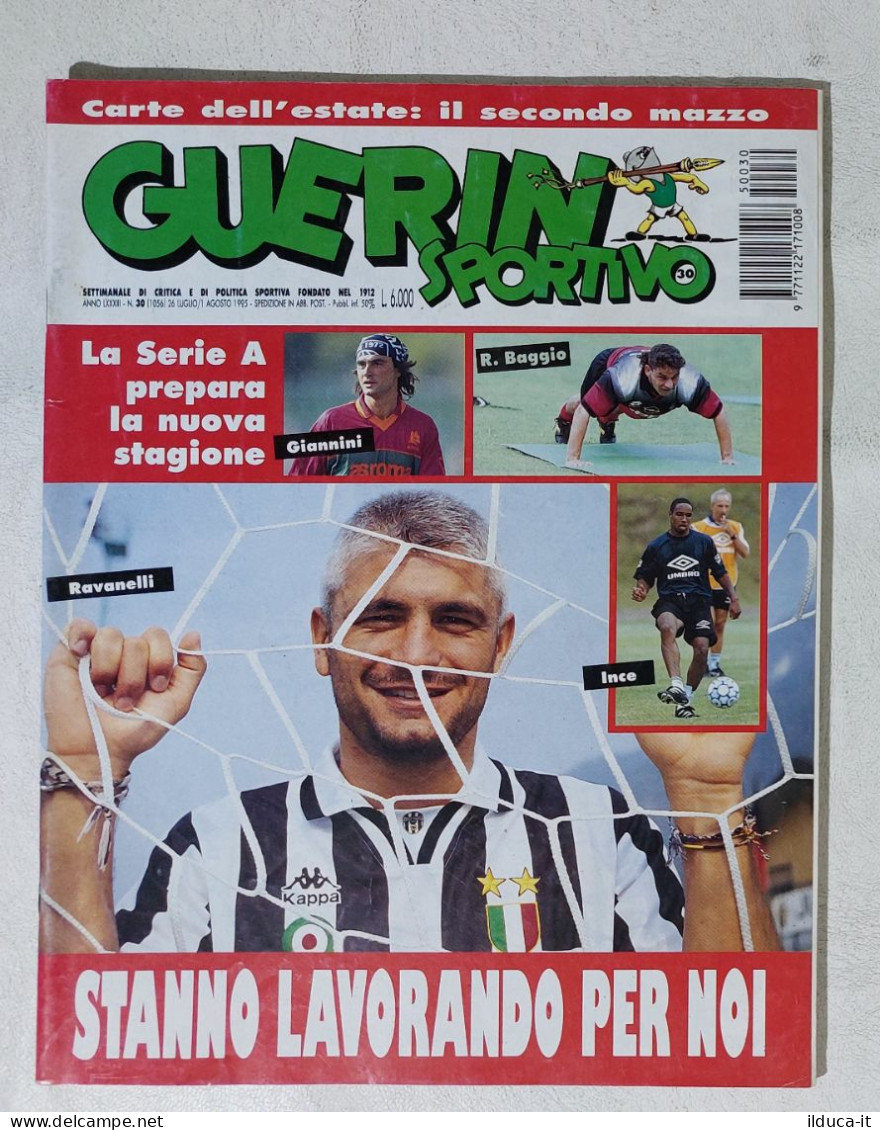 I115028 Guerin Sportivo A. LXXXIII N. 30 1995 - Giannini - Baggio - Ravanelli - Deportes