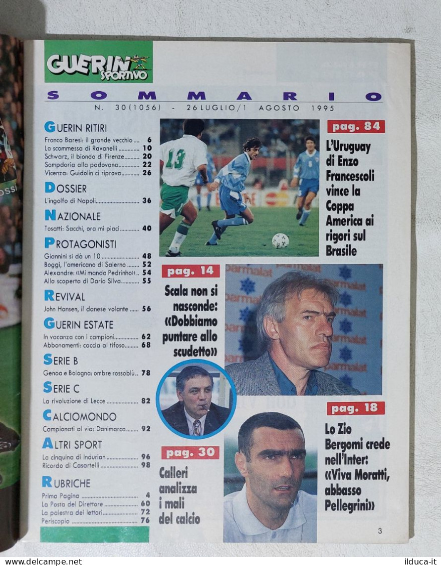 I115028 Guerin Sportivo A. LXXXIII N. 30 1995 - Giannini - Baggio - Ravanelli - Deportes