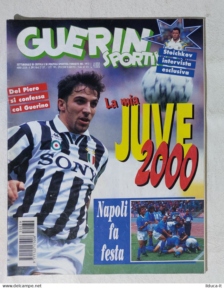 I115038 Guerin Sportivo A. LXXXIII N. 39 1995 - Del Piero - Napoli - Stoichkov - Deportes