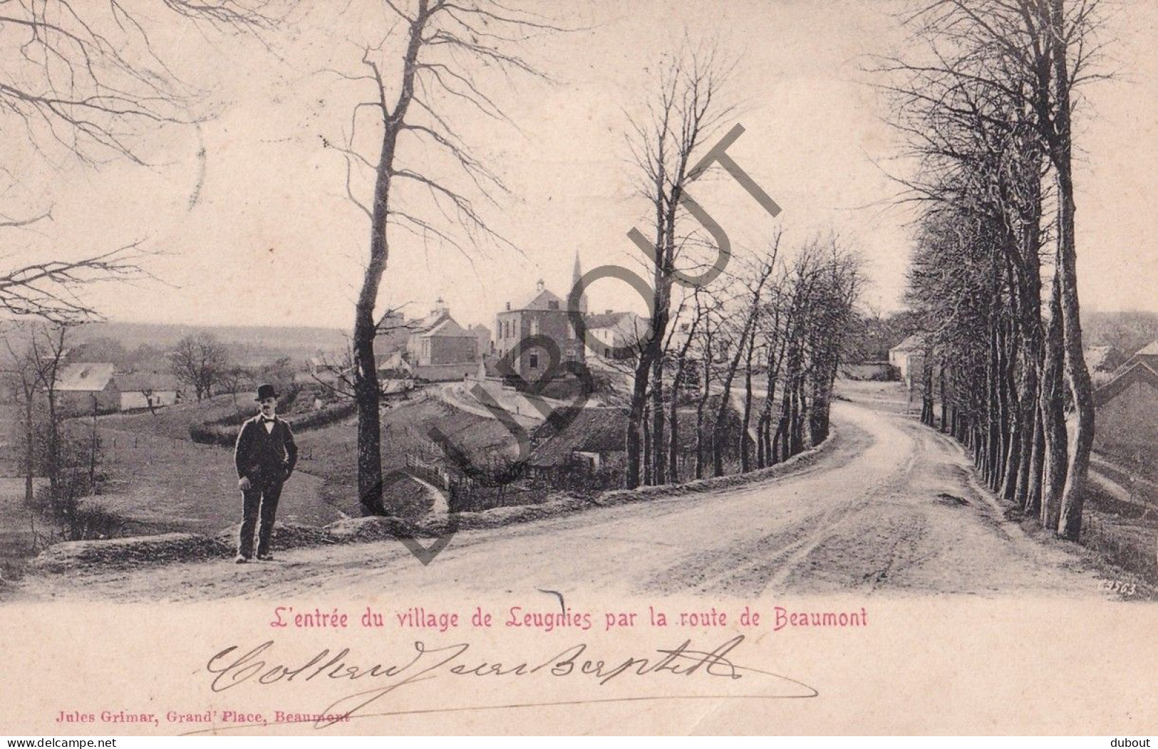 Postkaart/Carte Postale - Leugnies - Entrée Du Village   (C4249) - Beaumont