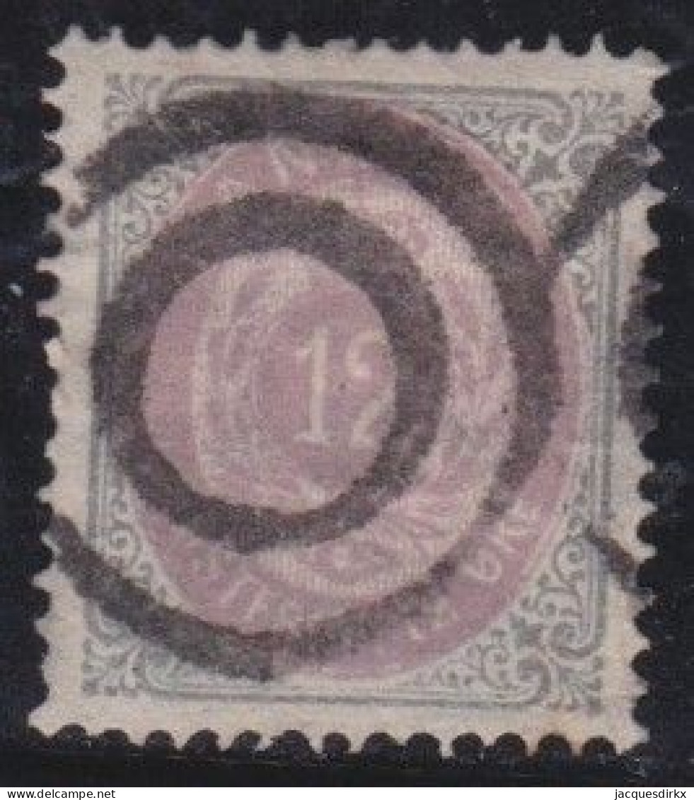 Danemark      .    Y&T    .   25-B   .   Perf. 14x13½   .   O     .    Cancelled - Gebruikt