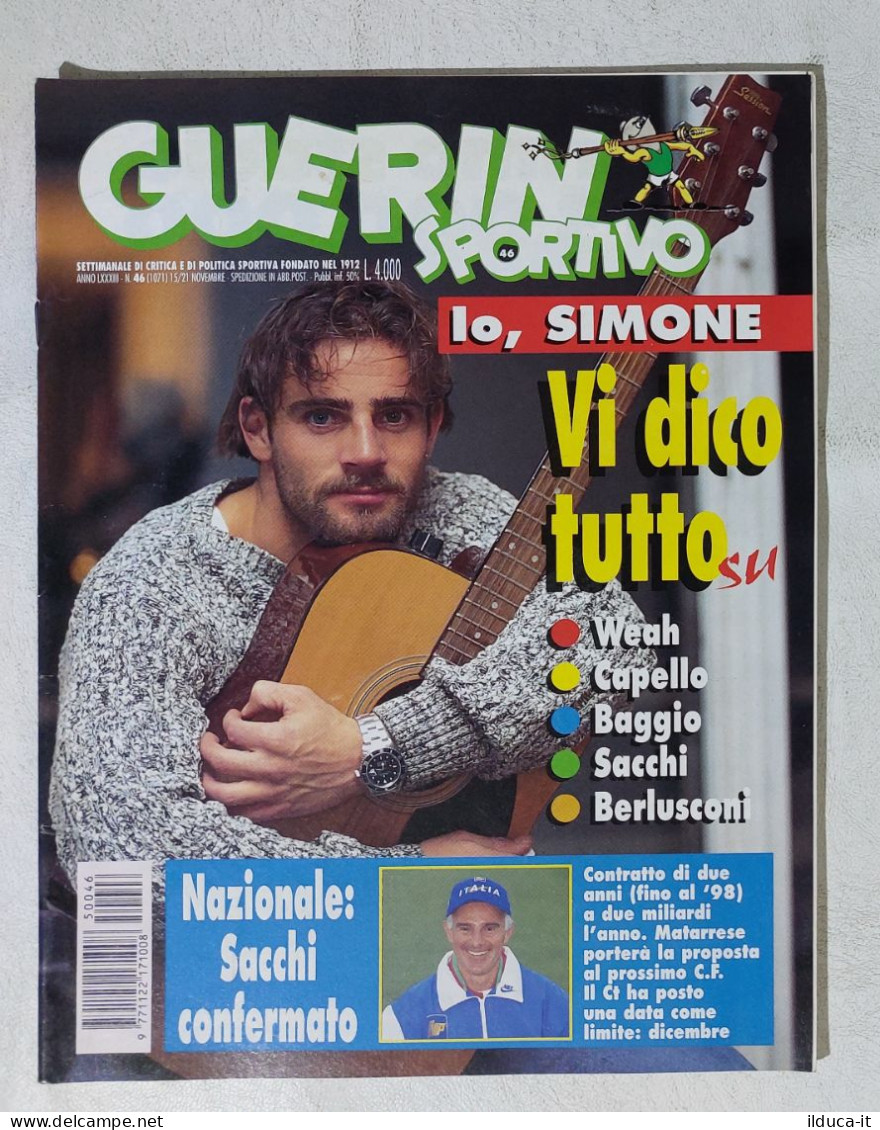 I115044 Guerin Sportivo A. LXXXIII N. 46 1995 - Weah Capello Baggio Sacchi - Deportes