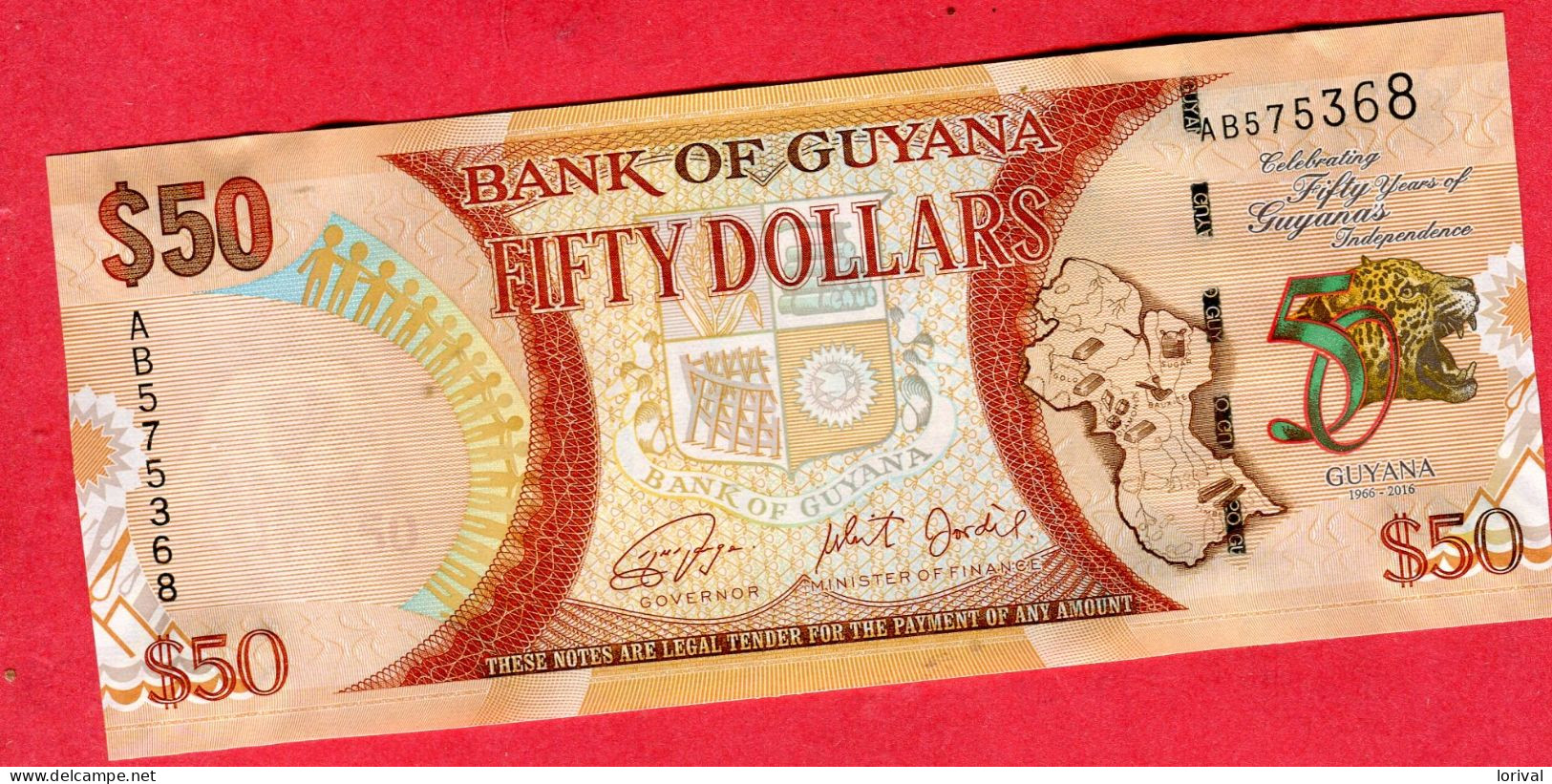 50 Dollar Neuf 3 Euros - Guyana