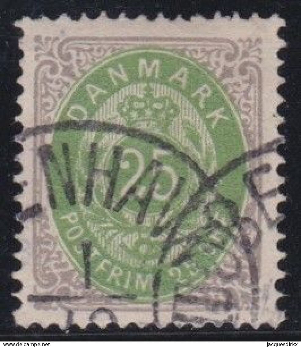 Danemark      .    Y&T    .   27-B   (2 Scans)   .   Perf. 14x13½   .   O     .    Cancelled - Used Stamps