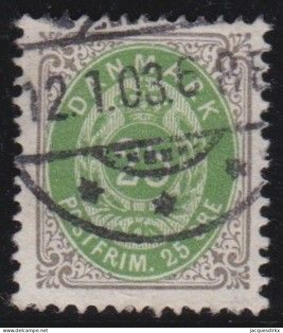 Danemark      .    Y&T    .   27-A     .   Perf. 12½    .   O     .    Cancelled - Usati