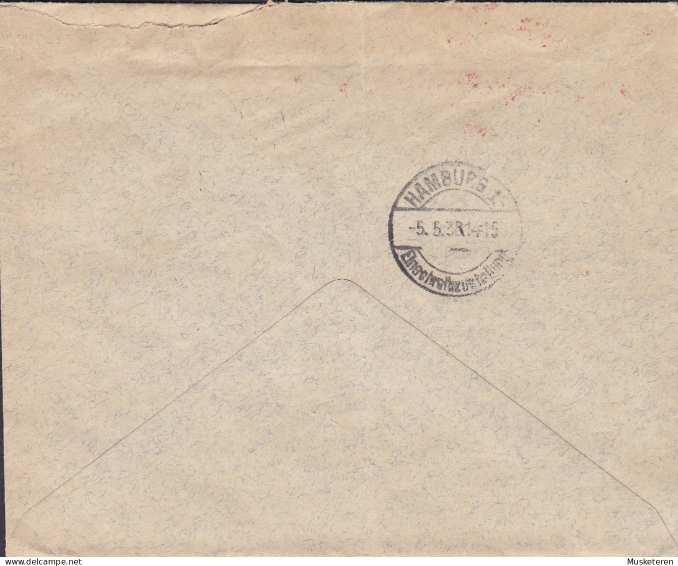 Norway BERGENS PRIVATBANK Registered Einschreiben Label BERGEN 1938 Uprated Meter Cover Freistempel Brief HAMBURG German - Storia Postale